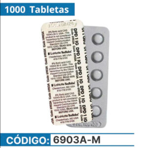REACTIVOS EN PASTILLAS PARA CLORO DPD1 LAMOTTE (GRADO INSTRUMENTAL) 1000 TABLETAS - 6903A-M